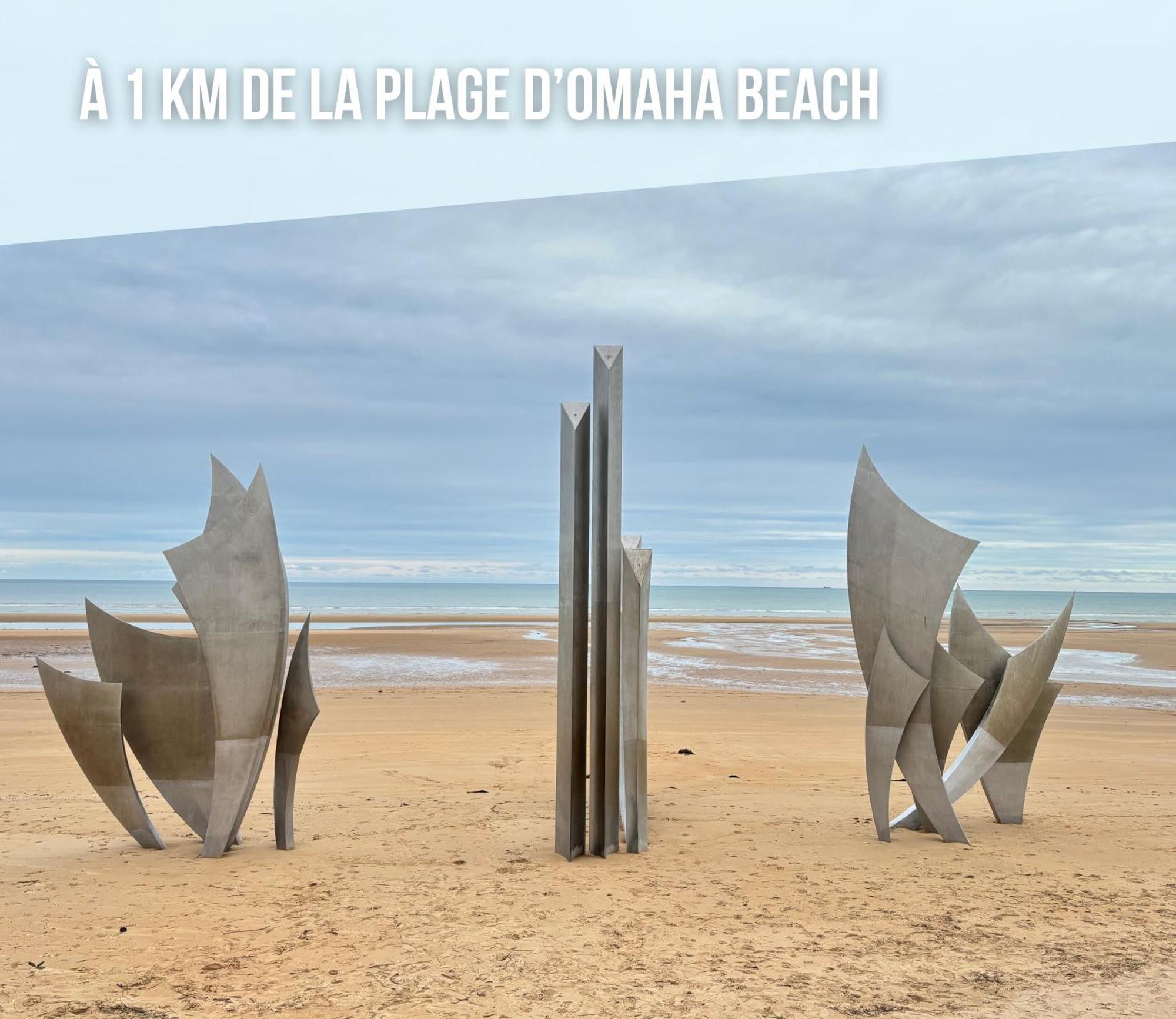 Maison Omaha: Renovated Beachside Retreat with Garden and Ping Pong Vierville-sur-Mer Exterior photo